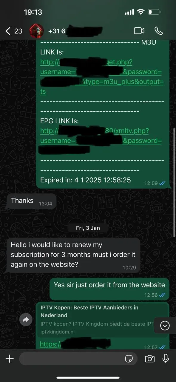 Client Review Screenshot